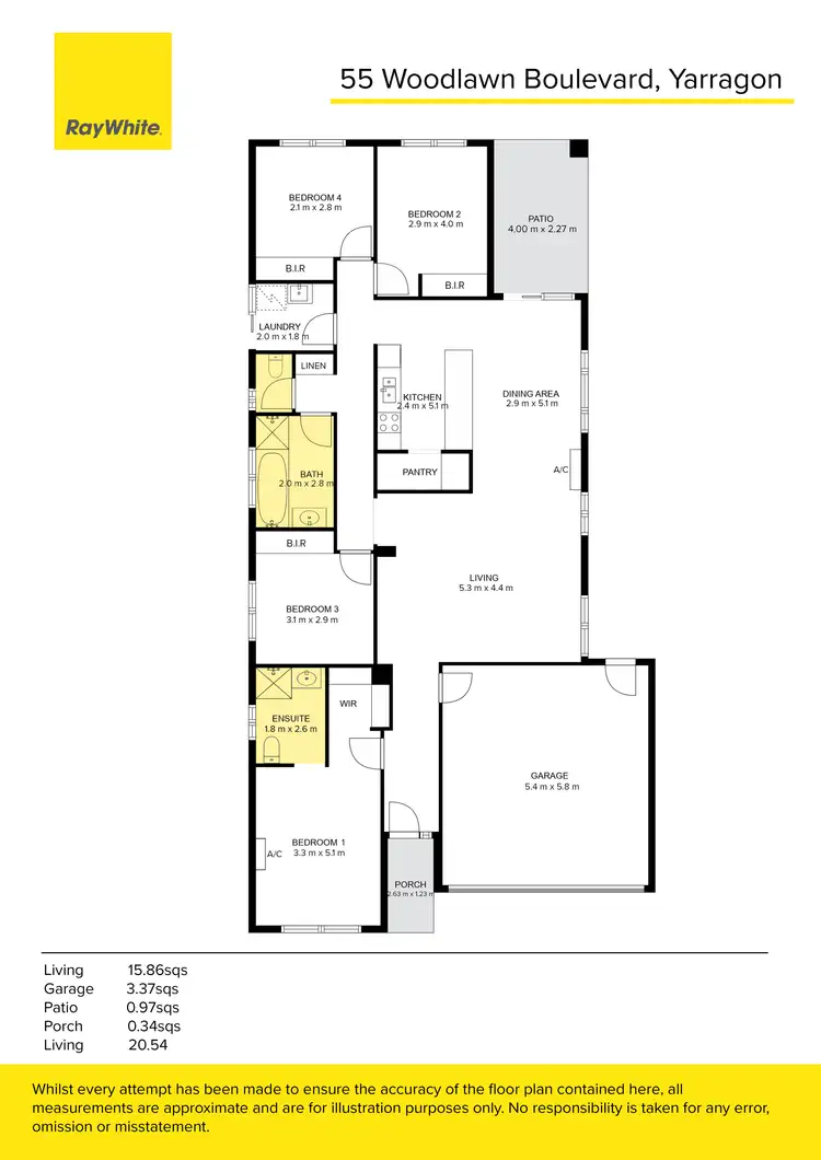 Floorplan of Homely house listing, 55 Woodlawn Boulevard, Yarragon VIC 3823