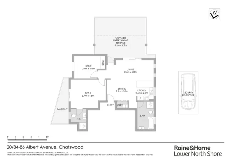 Floorplan of Homely apartment listing, 20/84 Albert Avenue, Chatswood NSW 2067