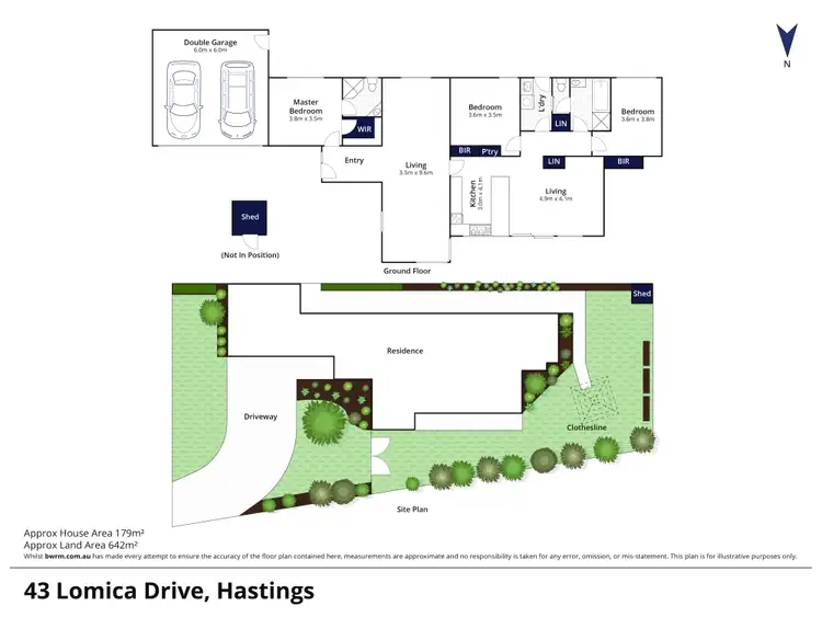 Floorplan of Homely house listing, 43 Lomica Drive, Hastings VIC 3915