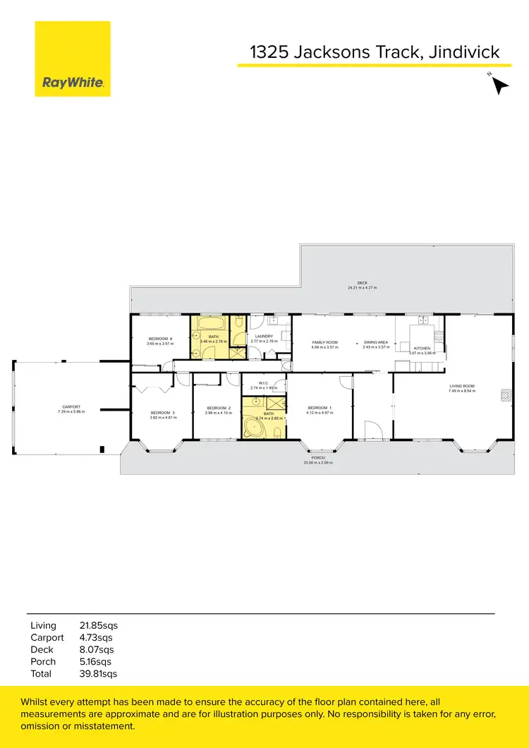 Floorplan of Homely rural property listing, 1325 Jacksons Track, Jindivick VIC 3818