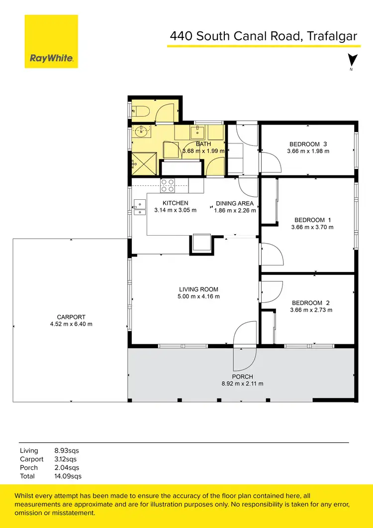 Floorplan of Homely rural property listing, 440 South Canal Road, Trafalgar VIC 3824