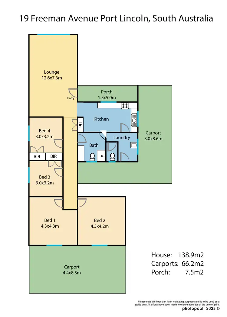 Floorplan of Homely house listing, 19 Freeman Avenue, Port Lincoln SA 5606