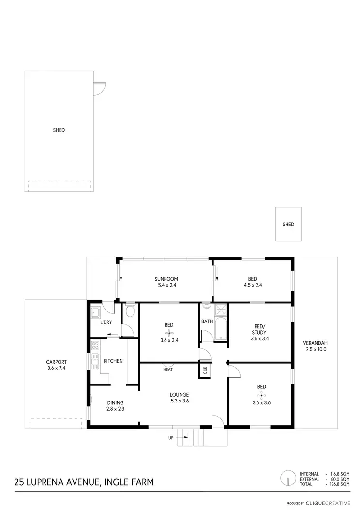 Floorplan of Homely house listing, 25 Luprena Avenue, Ingle Farm SA 5098