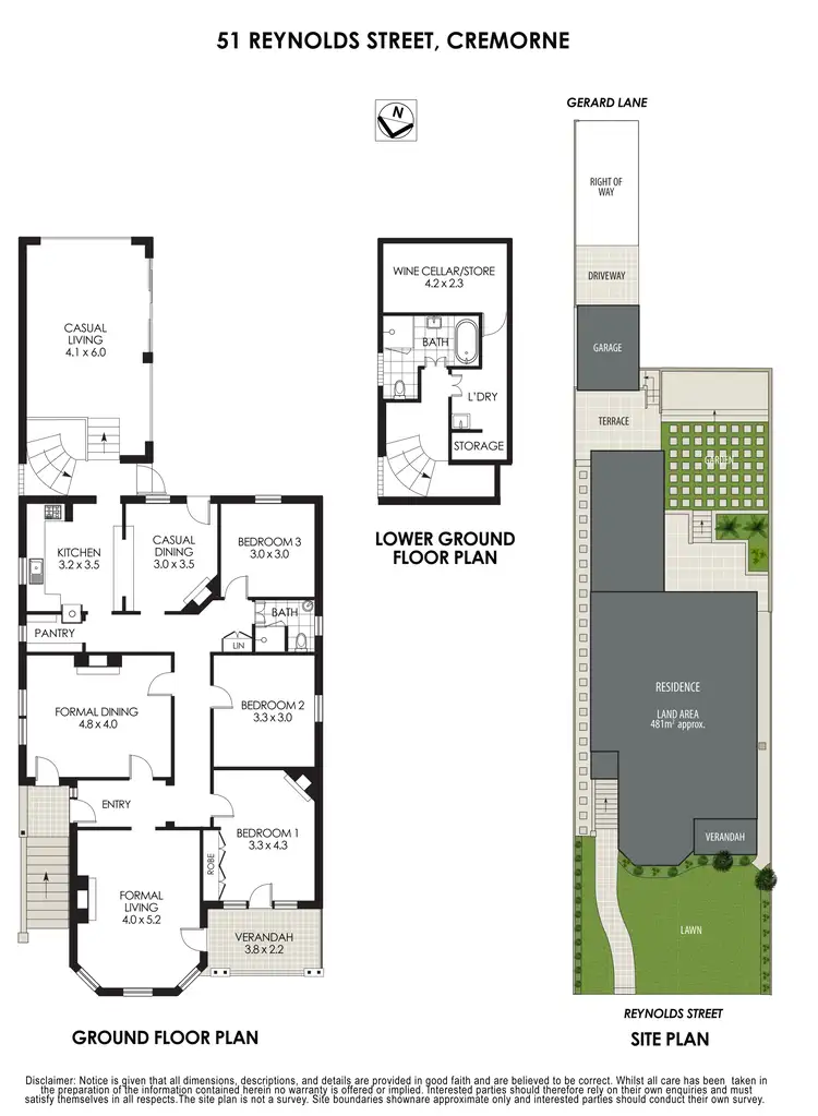 Floorplan of Homely house listing, 51 Reynolds Street, Cremorne NSW 2090