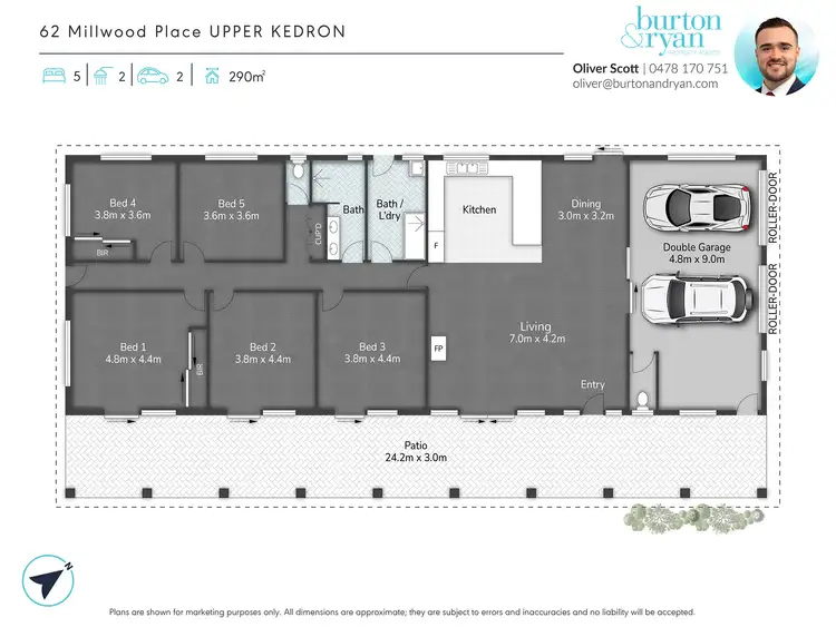 Floorplan of Homely house listing, 62 Millwood Place, Upper Kedron QLD 4055