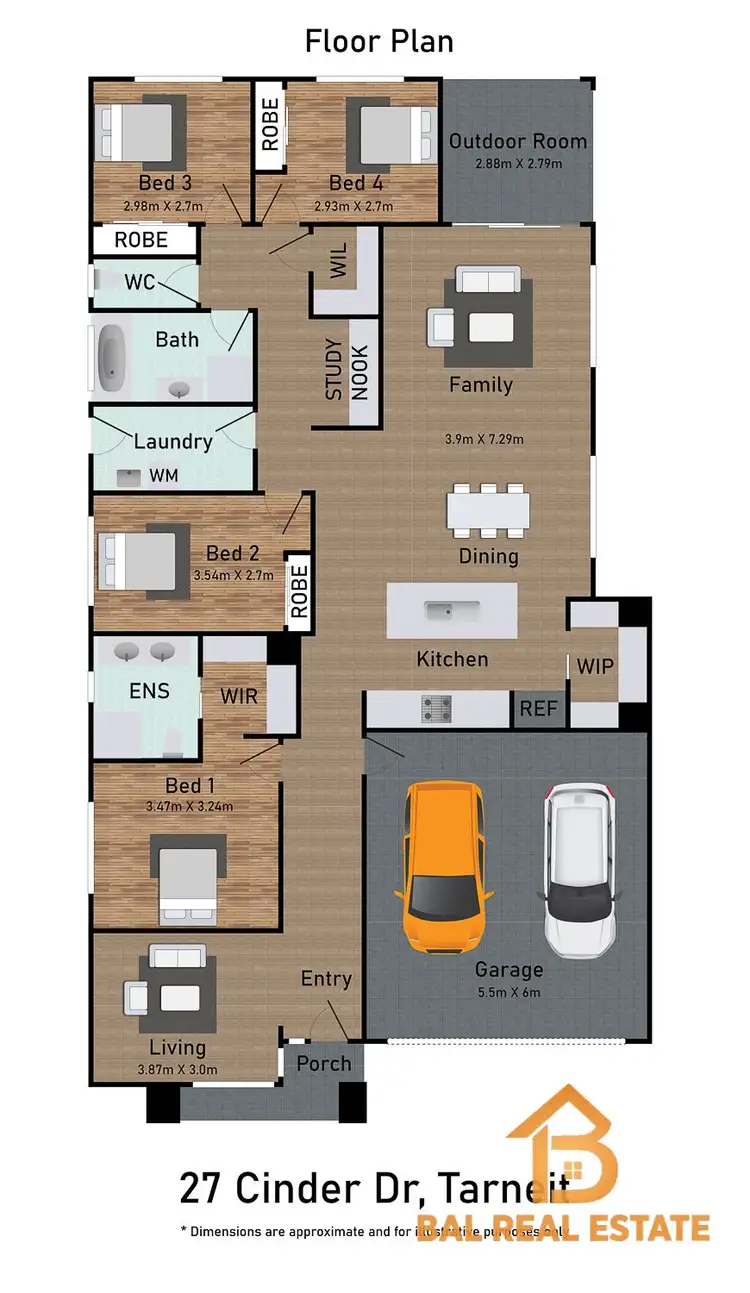 Floorplan of Homely house listing, 27 Cinder Drive, Tarneit VIC 3029