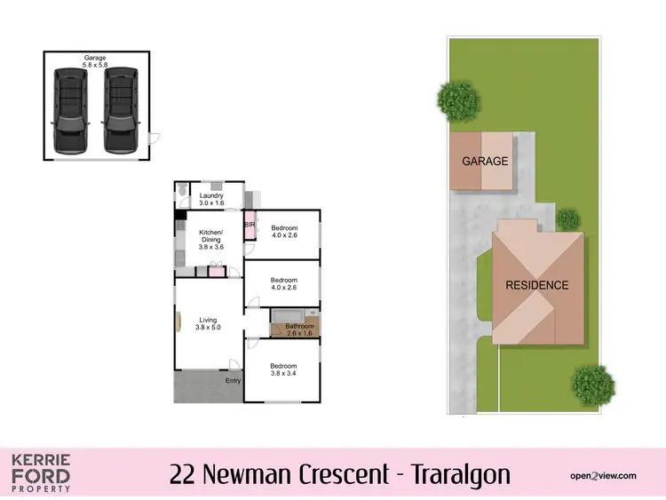 Floorplan of Homely house listing, 22 Newman Crescent, Traralgon VIC 3844
