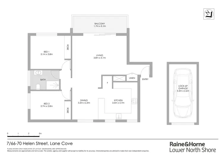 Floorplan of Homely apartment listing, 7/66-70 Helen Street, Lane Cove NSW 2066
