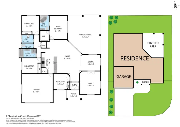 Floorplan of Homely house listing, 2 Chesterton Court, Kirwan QLD 4817