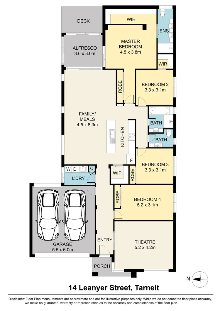 Floorplan of Homely house listing, 14 Leanyer Street, Tarneit VIC 3029