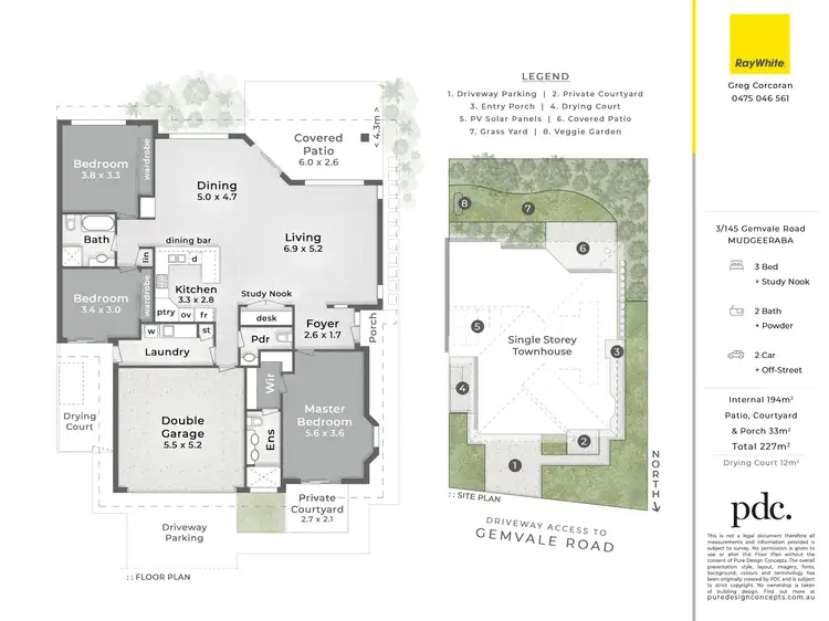 Floorplan of Homely townhouse listing, 3/145 Gemvale Road, Mudgeeraba QLD 4213