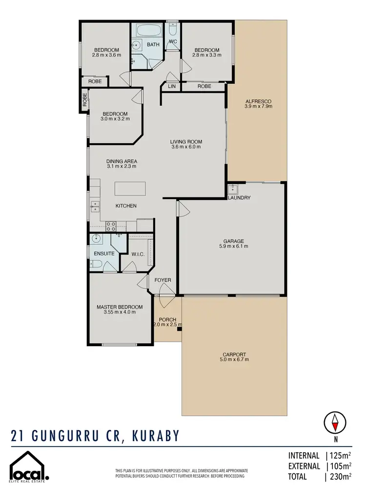 Floorplan of Homely house listing, 21 Gungurru Crescent, Kuraby QLD 4112