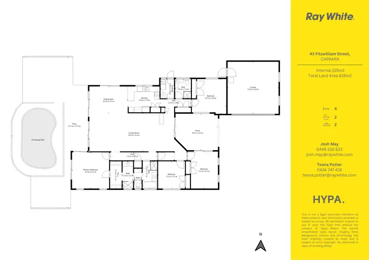 Floorplan of Homely house listing, 43 Fitzwilliam Street, Carrara QLD 4211