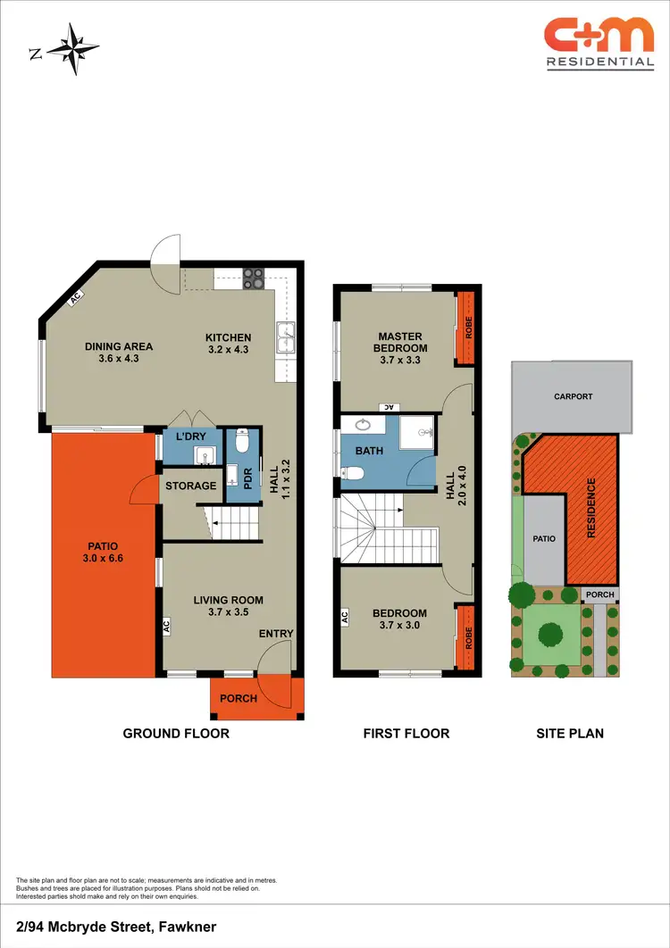 Floorplan of Homely townhouse listing, 2/94 McBryde Street, Fawkner VIC 3060