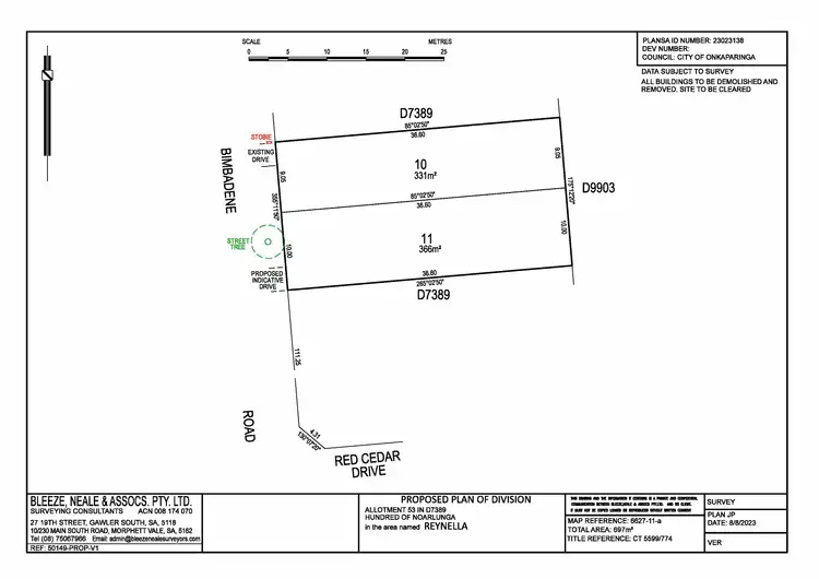 Floorplan of Homely land listing, Lot 11 Bimbadene Road, Reynella SA 5161