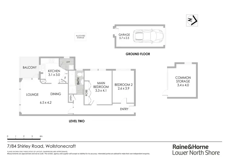 Floorplan of Homely apartment listing, 7/84 Shirley Road, Wollstonecraft NSW 2065