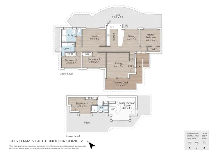 Floorplan of Homely house listing, 19 Lytham Street, Indooroopilly QLD 4068