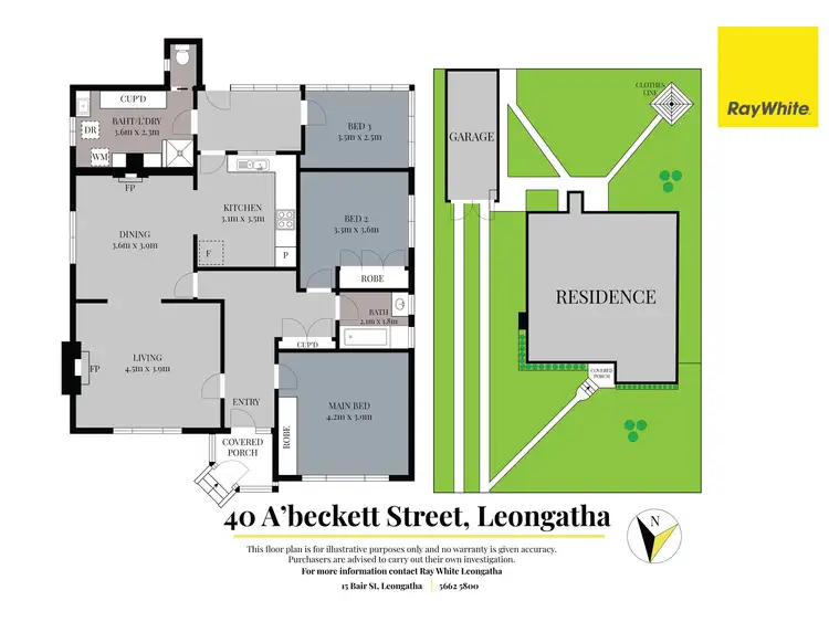 Floorplan of Homely house listing, 40 Abeckett Street, Leongatha VIC 3953
