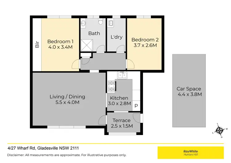 Floorplan of Homely apartment listing, 4/27 Wharf Road, Gladesville NSW 2111