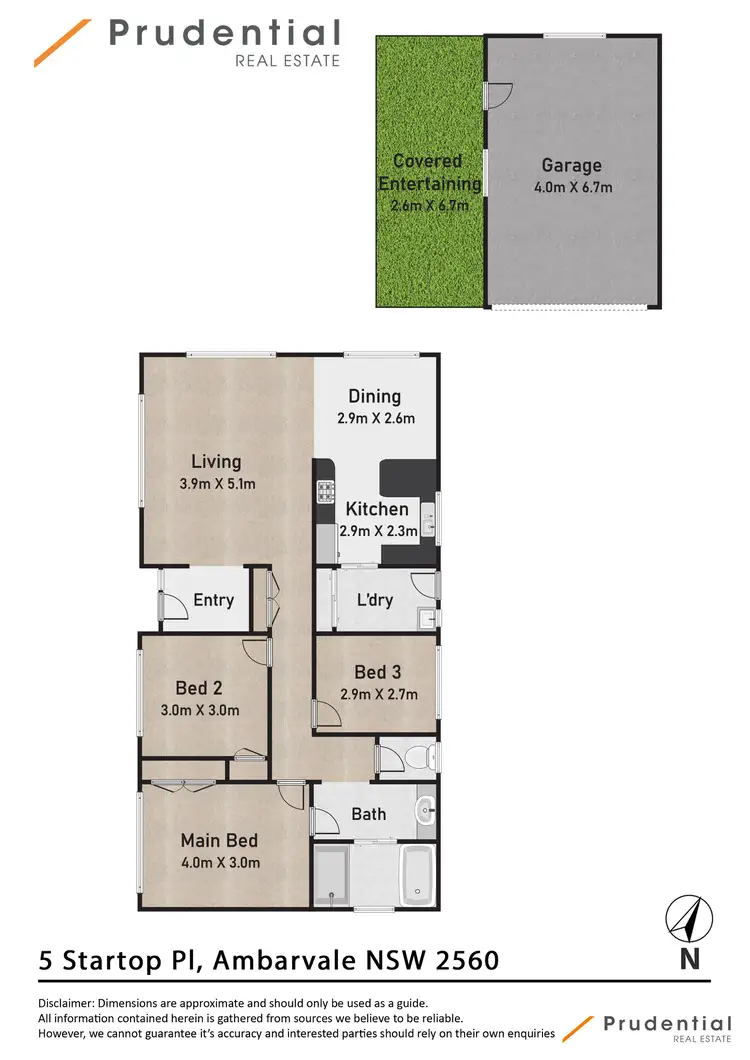 Floorplan of Homely house listing, 5 Startop Place, Ambarvale NSW 2560