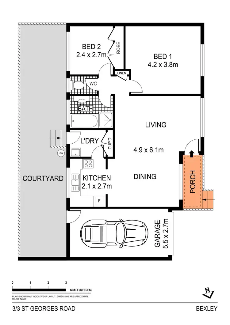 Floorplan of Homely villa listing, 3/3 St George Road, Bexley NSW 2207