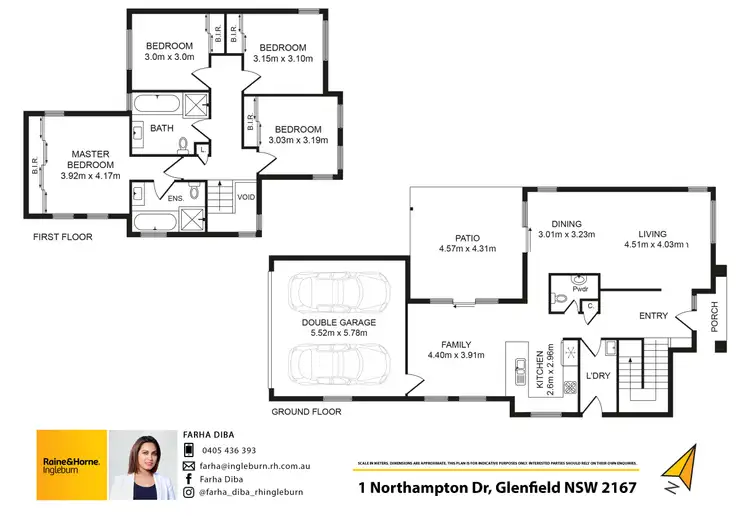 Floorplan of Homely house listing, 1 Northampton Drive, Glenfield NSW 2167