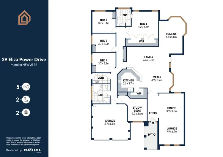 Floorplan of Homely house listing, 29 Eliza Power Drive, Marulan NSW 2579