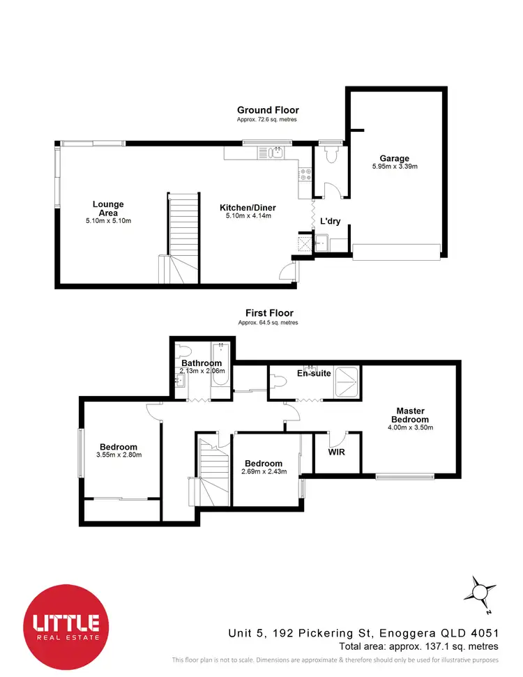 Floorplan of Homely townhouse listing, 5/192 Pickering Street, Enoggera QLD 4051