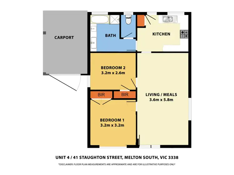 Floorplan of Homely unit listing, 4/41 Staughton Street, Melton South VIC 3338