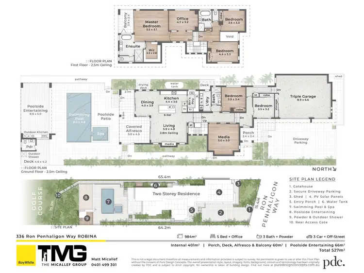 Floorplan of Homely house listing, 336 Ron Penhaligon Way, Robina QLD 4226
