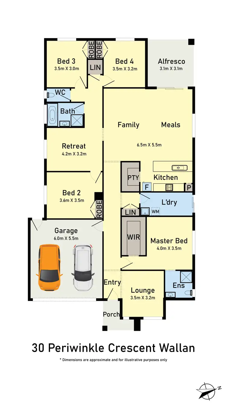 Floorplan of Homely house listing, 30 Periwinkle Crescent, Wallan VIC 3756