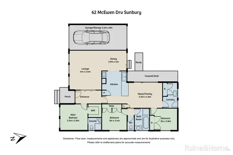 Floorplan of Homely house listing, 62 McEwen Drive, Sunbury VIC 3429