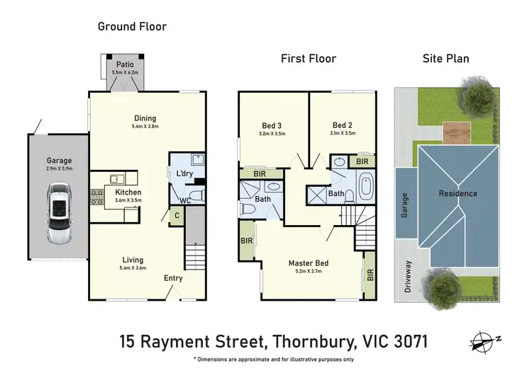 Floorplan of Homely house listing, 15 Rayment Street, Thornbury VIC 3071