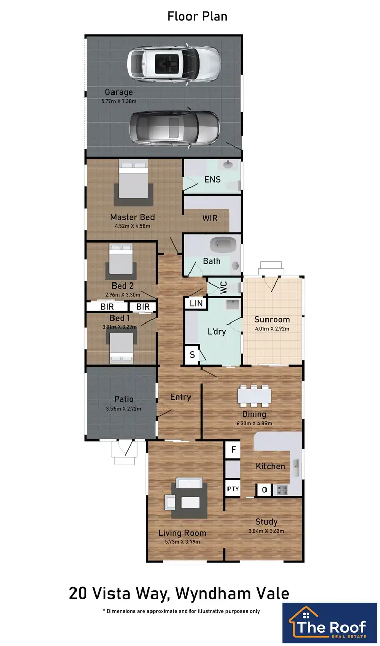 Floorplan of Homely house listing, 20 Vista Way, Wyndham Vale VIC 3024