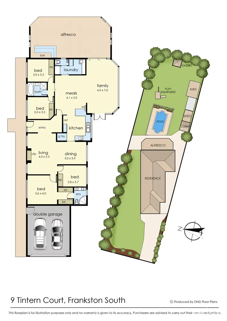 Floorplan of Homely house listing, 9 Tintern Court, Frankston South VIC 3199
