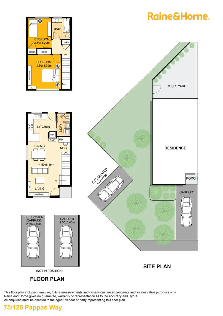 Floorplan of Homely townhouse listing, 75/125 Pappas Way, Nerang QLD 4211