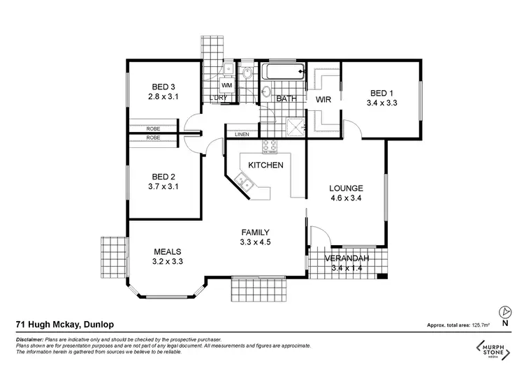 Floorplan of Homely house listing, 71 Hugh Mckay Crescent, Dunlop ACT 2615