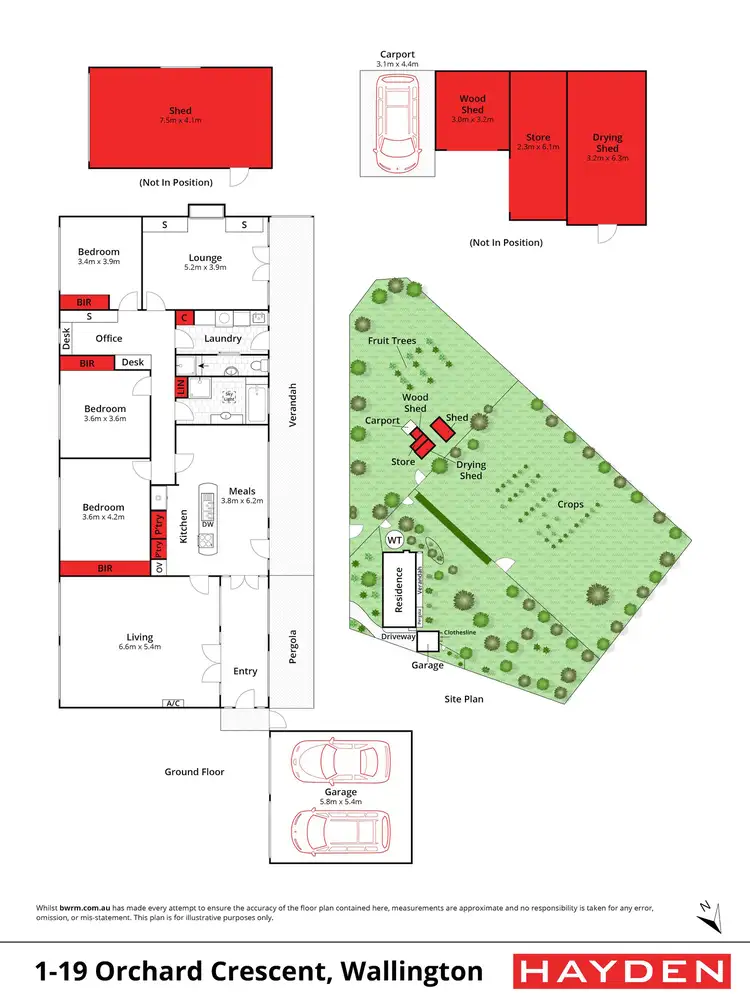 Floorplan of Homely rural property listing, 1-19 Orchard Crescent, Wallington VIC 3222