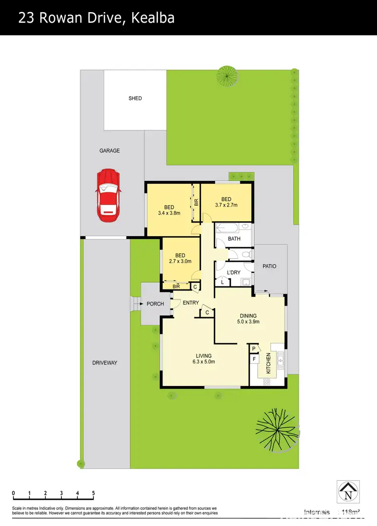 Floorplan of Homely house listing, 23 Rowan Drive, Kealba VIC 3021