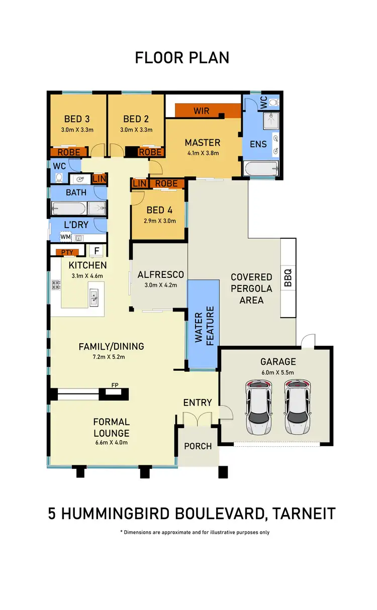 Floorplan of Homely house listing, 5 HUMMINGBIRD BOULEVARD, Tarneit VIC 3029