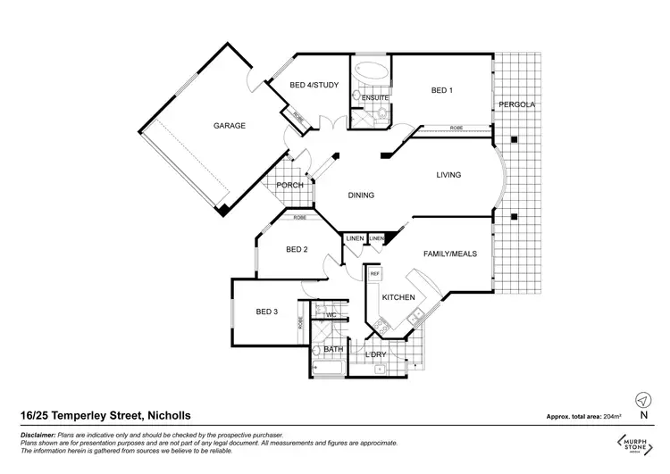 Floorplan of Homely townhouse listing, 16/25 Temperley Street, Nicholls ACT 2913
