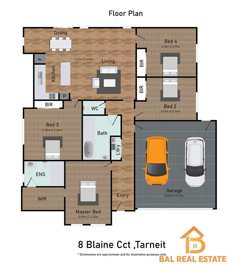 Floorplan of Homely house listing, 8 Blaine Circuit, Tarneit VIC 3029