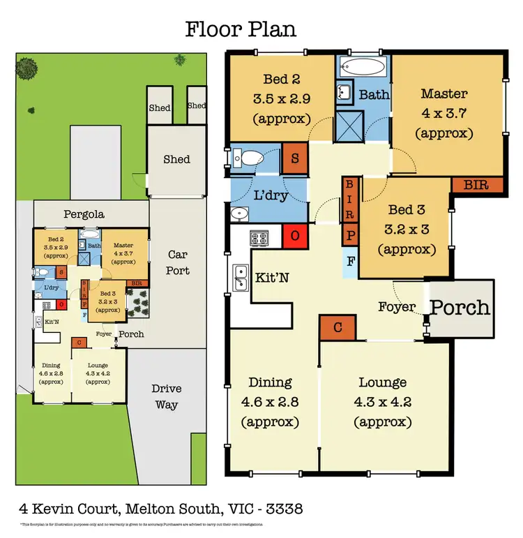 Floorplan of Homely house listing, 4 Kevin Court, Melton South VIC 3338