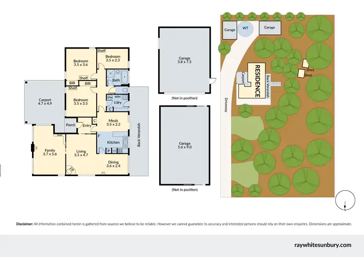 Floorplan of Homely house listing, 44 South Road, Woodend VIC 3442