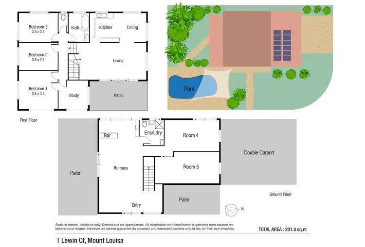 Floorplan of Homely house listing, 1 Lewin Court, Mount Louisa QLD 4814