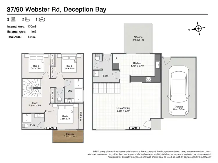 Floorplan of Homely townhouse listing, 37/90 Webster Road, Deception Bay QLD 4508