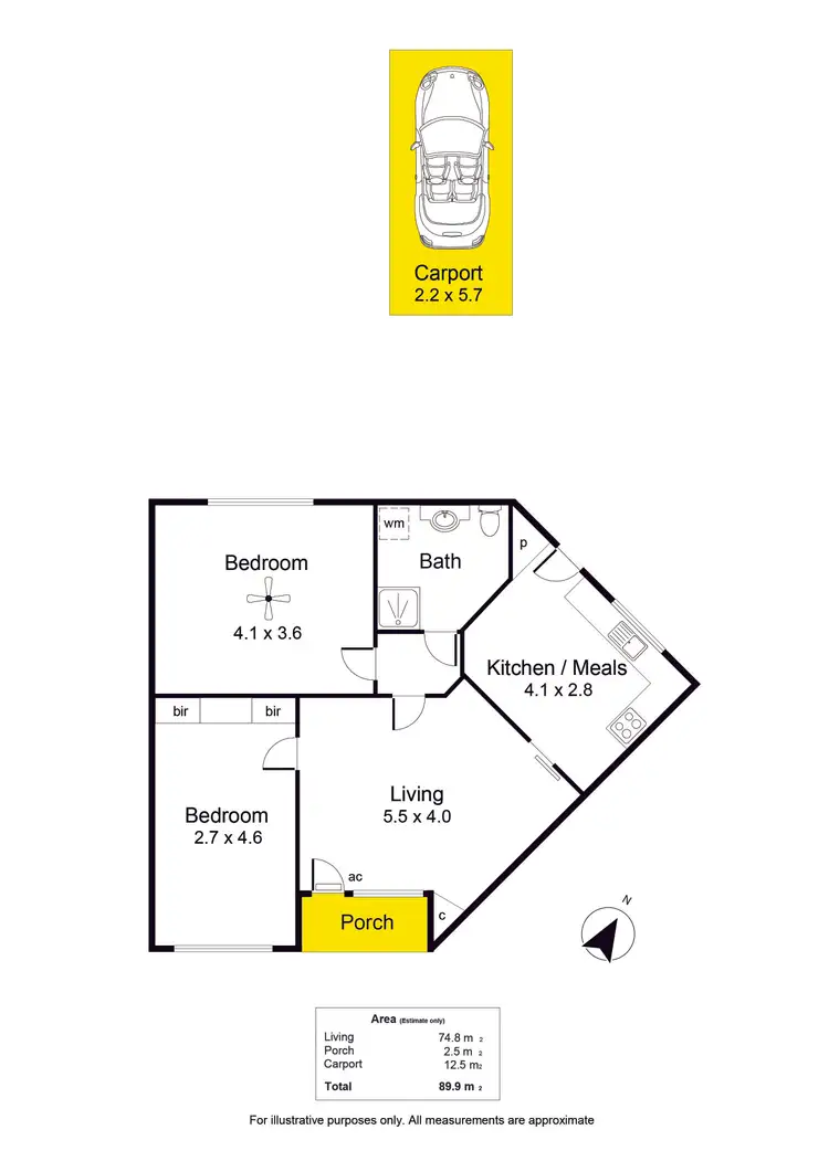 Floorplan of Homely unit listing, 6/151 Anzac Highway, Kurralta Park SA 5037
