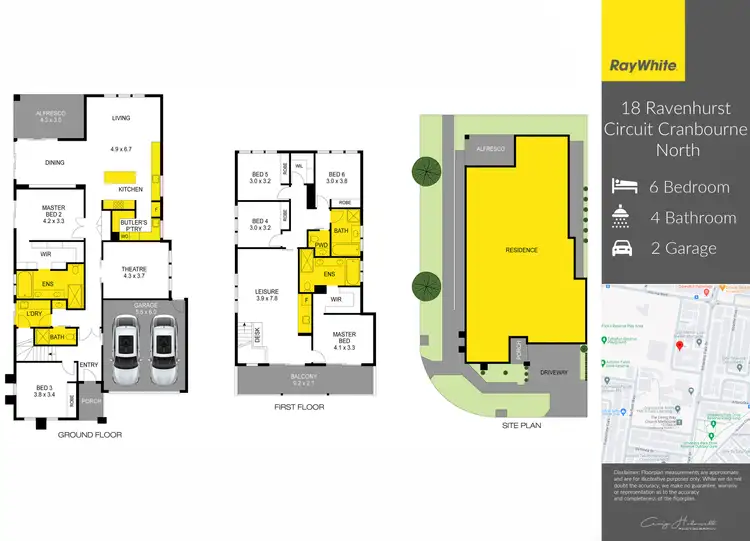 Floorplan of Homely house listing, 18 Ravenhurst Circuit, Cranbourne North VIC 3977