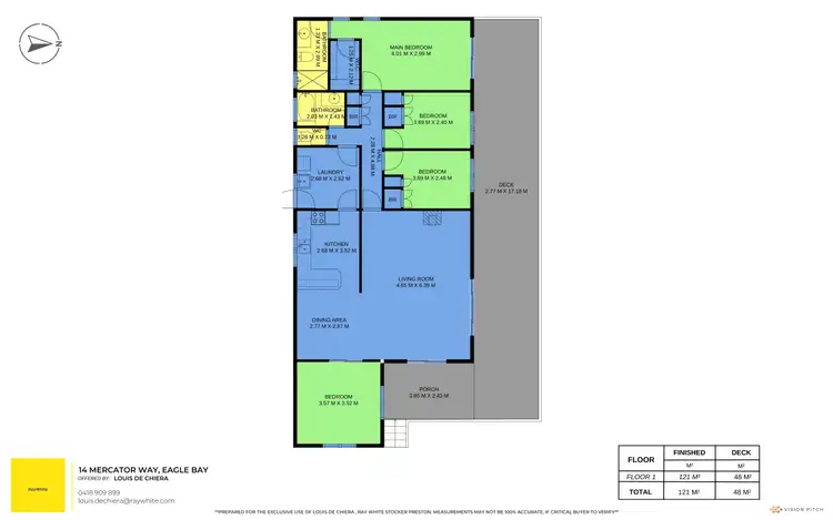 Floorplan of Homely house listing, 14 Mercator Way, Eagle Bay WA 6281