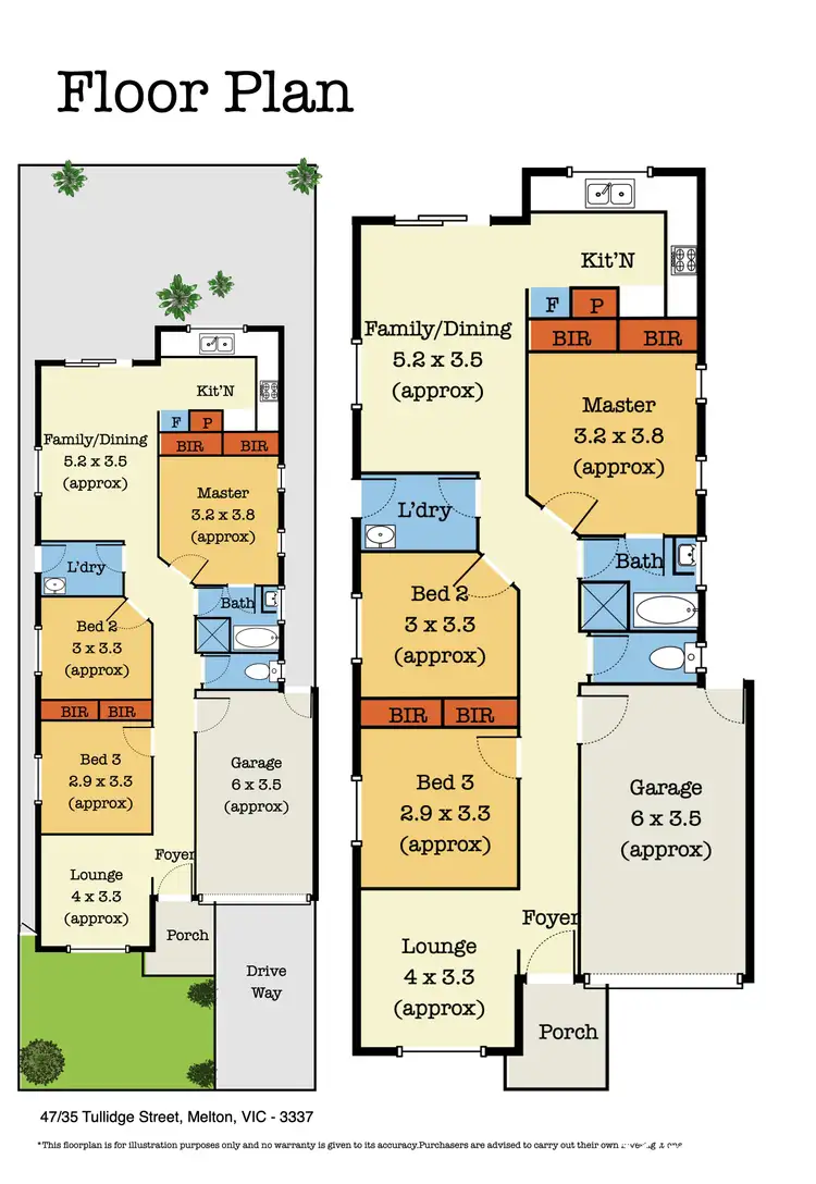 Floorplan of Homely house listing, 47/35 Tullidge Street, Melton VIC 3337